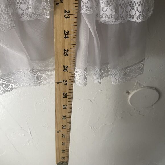 Vintage Girl's Size 7 USA Little‎ Princess White Tea Party Ruffle Coquette Dress - Picture 9 of 9